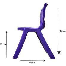 Temel 1.Kalite Kırılmaz Çocuk Sandalyesi – Kreş ve Anaokulu Sandalyesi Mor