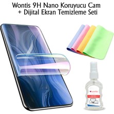 Wontis Oppo Find X2 Pro Gerçek A+ Kırılmayan Nano Cam + Dijital Ekran Temizleme Seti