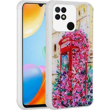 ZORE Xiaomi Redmi 10C Kılıf Simli Desenli Parlak Zore Popy Kılıf