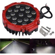 Gpr 7 Inc 17 LED 51 W Beyaz Gündüz Ledi Yayıcı Delici Off Road Far Çalışma Lambası Sis Lambası