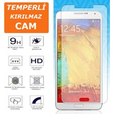 Bayraktaron Samsung Galaxy Note 3 Ekran Koruyucu 9h Şeffaf 2.5d Hd Kırılmaz Temperli Cam Ekran Koruma (ON71AVZ)