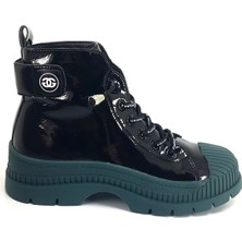 Guja Siyah-Yeşil Renkli Rugan Bot - 22K348