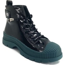 Guja Siyah-Yeşil Renkli Rugan Bot - 22K348