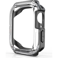 Kny Apple Watch 7 45 mm Için Çift Katmanlı Kasa Koruyucu Gard Kapak