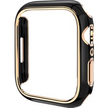 Kny Apple Watch 7 41 mm Için Seramik Görünümlü Kasa Koruyucu Gard Kapak