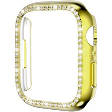 Kny Apple Watch 42 mm Için Kenarı Taşlı Renkli Gard Kapak