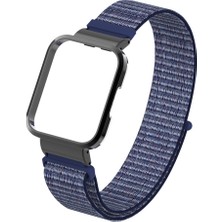 Kny Xiaomi Mi Watch Lite 2 Için Hasır Desenli Kasalı Kumaş Kordon-Kayış
