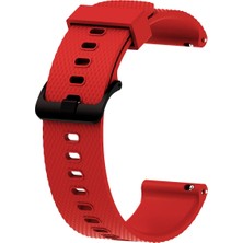 Kny Samsung Galaxy Watch 4 Classic 46 mm (20 Mm) Için Baklava Desenli Klasik Renkli Silikon Kordon-Kayış