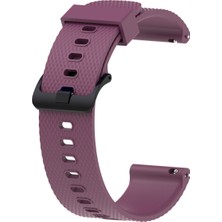 Kny Samsung Galaxy Watch 42 mm (20 Mm) Için Baklava Desenli Klasik Renkli Silikon Kordon-Kayış