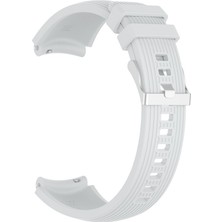 Kny Samsung Galaxy Watch 4 44 mm (22MM) Için Çizgili Silikon Kayış-Kordon
