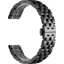 Kny Samsung Galaxy Watch 4 Classic 46 mm (22MM) Için Zincir Model Metal Kayış-Kordon
