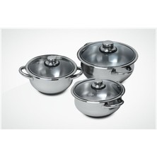 Gülsan 6 Parça Cam Kapaklı Mercan Set