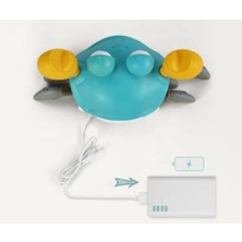 Cute Crab Emeklemeye Yardımcı Sensörlü Yengeç Şarjlı Oyuncak (Mavi)