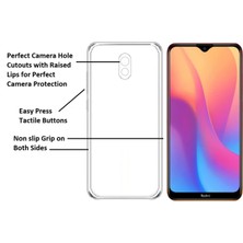 Kvy Xiaomi Redmi 8A Kamera Korumalı Süper Silikon Kılıf Ekran Koruyucu