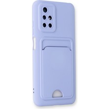 Aqua Aksesuar Xiaomi Redmi Note 11 4g Kılıf Kartvizitli Yeni Tasarım Soft Dizayn - Lila