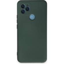 Aqua Aksesuar General Mobile Gm 22 Kılıf Lansman Içi Kadife Lüx Tasarım Silikon Kapak - Koyu Yeşil