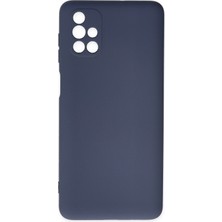 Aqua Aksesuar Samsung Galaxy M51 Kılıf Lansman Içi Kadife Lüx Tasarım Silikon Kapak - Gri