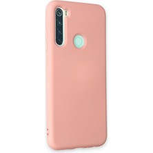 Aqua Aksesuar Xiaomi Redmi Note 8 Kılıf Lansman Içi Kadife Lüx Tasarım Silikon Kapak - Pudra