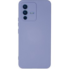 Aqua Aksesuar Vivo V23 5g Kılıf Lansman Içi Kadife Lüx Tasarım Silikon Kapak - Lila