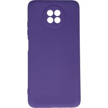 Aqua Aksesuar Xiaomi Redmi Note 9 5g Kılıf Lansman Içi Kadife Lüx Tasarım Silikon Kapak - Mor