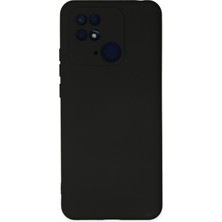 Aqua Aksesuar Xiaomi Poco C40 Kılıf Lansman Içi Kadife Lüx Tasarım Silikon Kapak - Siyah