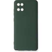 Aqua Aksesuar Samsung Galaxy A81 / Note 10 Lite Kılıf Lansman Içi Kadife Lüx Tasarım Silikon Kapak - Koyu Yeşil