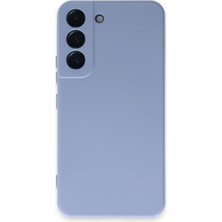 Aqua Aksesuar Samsung Galaxy S22 Kılıf Lansman Içi Kadife Lüx Tasarım Silikon Kapak - Lila