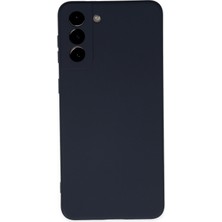 Aqua Aksesuar Samsung Galaxy S21 Plus Kılıf Lansman Içi Kadife Lüx Tasarım Silikon Kapak - Lacivert