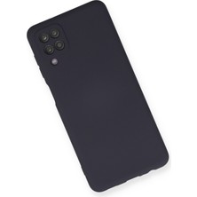 Aqua Aksesuar Samsung Galaxy M12 Kılıf Lansman Içi Kadife Lüx Tasarım Silikon Kapak - Lacivert