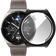 Huawei Watch Gt3 Pro 43MM Uyumlu Ekran ve Kasa Koruyucu Silikon 360 Derece Tam Kaplar Gard Military Zırh Tank