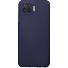 Aqua Aksesuar Oppo Reno 4 Lite Kılıf Lansman Içi Kadife Lüx Tasarım Silikon Kapak - Lacivert