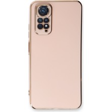 Aqua Aksesuar Xiaomi Redmi Note 11S Kılıf Özel Tasarım Fit Kalıp Lüx Dizayn Silikon Kapak - Pembe