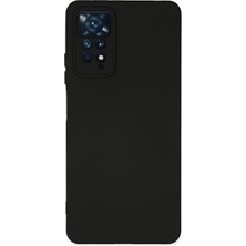 Aqua Aksesuar Xiaomi Redmi Note 11 Pro Kılıf Lansman Içi Kadife Lüx Tasarım Silikon Kapak - Siyah