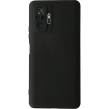 Aqua Aksesuar Xiaomi Redmi Note 10 Pro Kılıf Lansman Içi Kadife Lüx Tasarım Silikon Kapak - Siyah