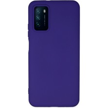 Aqua Aksesuar Xiaomi Pocophone M3 Kılıf Lansman Içi Kadife Lüx Tasarım Silikon Kapak - Mor