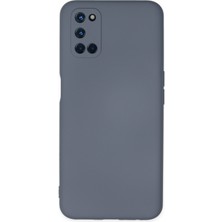 Aqua Aksesuar Oppo A72 Kılıf Lansman Içi Kadife Lüx Tasarım Silikon Kapak - Gri