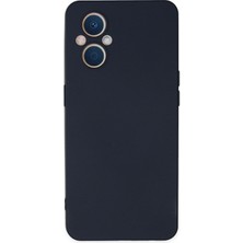 Aqua Aksesuar Oppo Reno 7 Lite Kılıf Lansman Içi Kadife Lüx Tasarım Silikon Kapak - Lacivert
