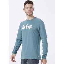 Lee Cooper Zayne Erkek %100 Pamuk O Yaka Uzun Kol T-Shirt Çağla