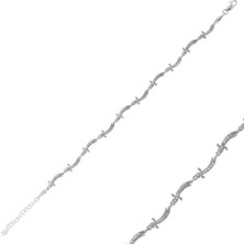 925 Gümüş Gümüş Zülfikar Kılıcı Bayan Bileklik