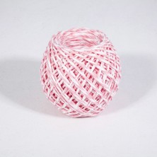 Roco Paper Co. Kağıt Ip - Beyaz&pembe 50 Metre