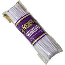 Tek-İş 3 mm Sert Çamaşır Etek Paça Bebe Lastiği Yuvarlak - 10M - Beyaz