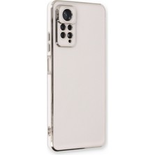Aqua Aksesuar Xiaomi Redmi Note 11 Pro Kılıf Özel Tasarım Fit Kalıp Lüx Dizayn Silikon Kapak - Beyaz