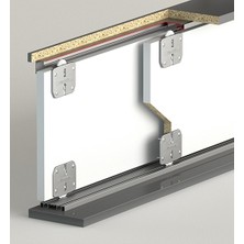 Albatur Baza Ayak 30mmx10cm Mat Krom (Bs)