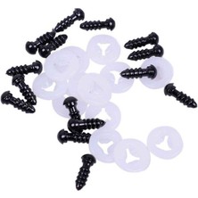 Simisso Amigurumi Vidalı Göz 6 mm Siyah 5 Çift