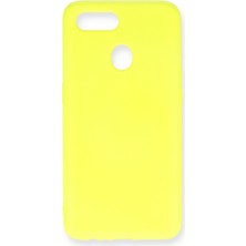 Aqua Aksesuar Oppo Ax7 Kılıf Lansman Içi Kadife Lüx Tasarım Silikon Kapak - Sarı