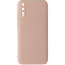 Aqua Aksesuar Huawei Y8P Kılıf Lansman Içi Kadife Lüx Tasarım Silikon Kapak - Pudra