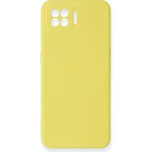 Aqua Aksesuar Oppo A73 Kılıf Lansman Içi Kadife Lüx Tasarım Silikon Kapak - Sarı