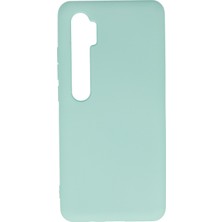 Aqua Aksesuar Xiaomi Mi Note 10 Lite Kılıf Lansman Içi Kadife Lüx Tasarım Silikon Kapak - Turkuaz