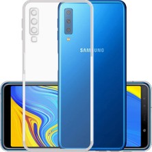 Kvy Samsung Galaxy A7 2018 Kamera Korumalı Süper Silikon Kılıf Ekran Koruyucu