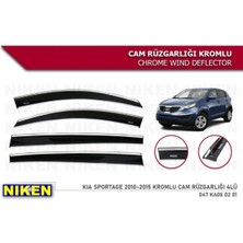 Niken Kia Sportage 2010-2015 Kromlu Cam Rüzgarlığı 4 Lü